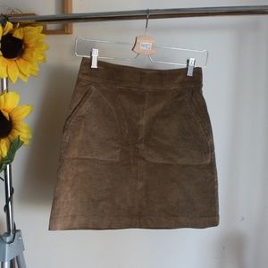 APC Rue Madame Paris Corduroy Mini Skirt